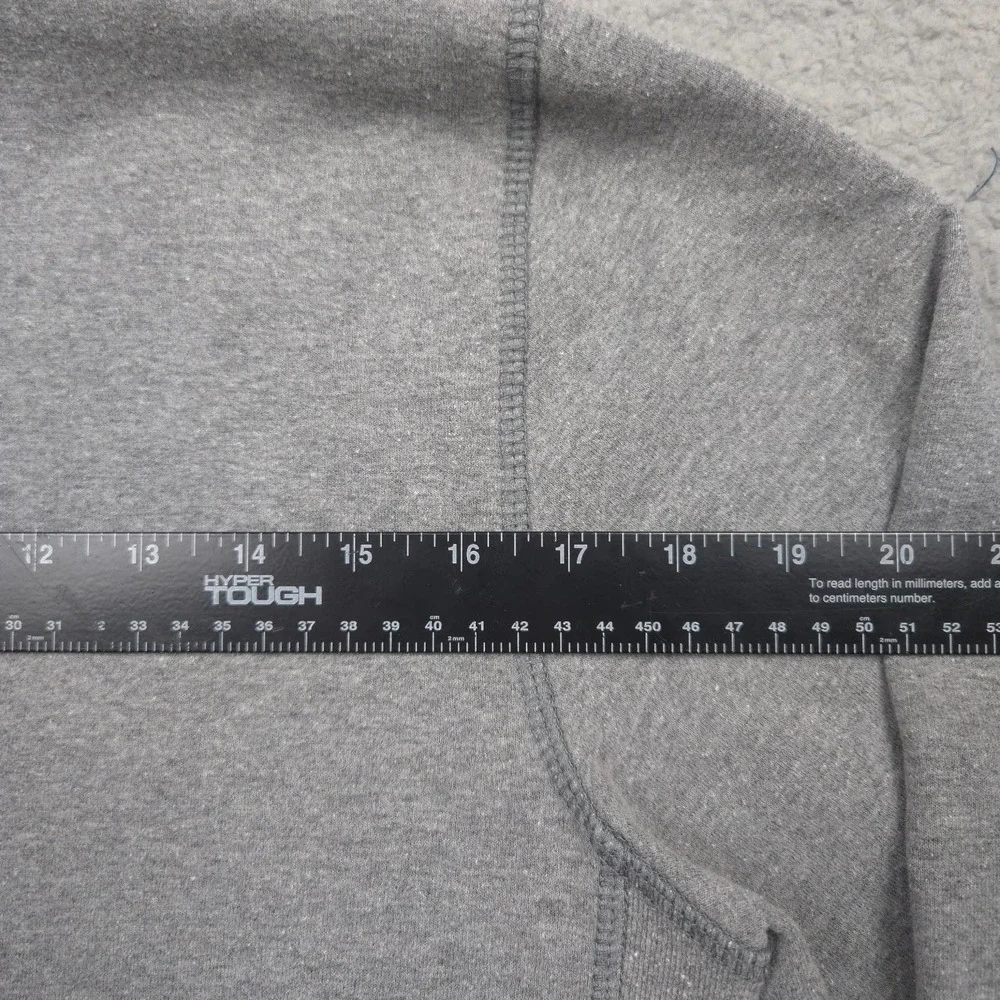 The North Face Mens M Gray Quarter Zip Pullover Sweatshirt Fleece Lined